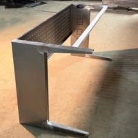 Produsen Guangzhou Rangka Meja Stainless Steel untuk Workstation Kantor, Meja Komputer Eksekutif, Meja Sekolah, Kaki Meja dengan Kabel