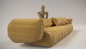 Nuovo Design moderno divano componibile in pelle di lusso per la casa Set di mobili divano divano divano divano modulare a nuvola
