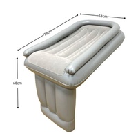 Coussin de repos gonflable, réglable et réutilisable pour poussette, idéal pour les voyages de bébé en train à grande vitesse, avion et longues distances, pliable pour enfants