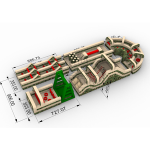 Castillo Inflable Comercial para Niños, Casa de Brinco, Circuito de Obstáculos Inflable Gigante, Parque Inflable en Venta - Product Image 1