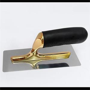 New Gold-Plated Stainless Steel Art Spatula Wholesale Rounded-<b>Edge</b> Thickened Coating Tool Diatomaceous Earth Mj-36 Stainless - Product Image 6
