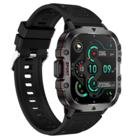 Montre Connectée QX11 Grand Écran 1,96 Pouce Batterie 420 mAh Montre Sportive SOS Appels Bluetooth 5.2 Suivi Sommeil Fréquence Cardiaque Lecteur Musique