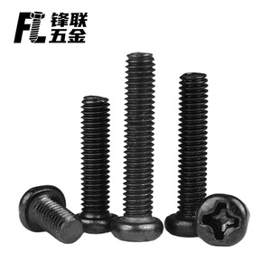 Tornillo de Cabeza Redonda Cruzada de Acero al Carbono Negro Fenglian M1 M5, Grado A para la Industria de la Construcción - Product Image 4
