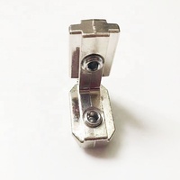 4545プロファイルメタルブラケット2穴90度大型内部L字型取り付けブラケットステンレス鋼ネジ付きM8*10