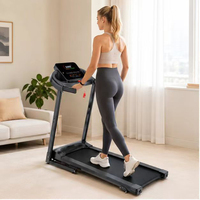 Cinta de Correr Plegable de 2.5HP con Logotipo Personalizado y Marca Privada ZB-HTD-17, Máquina Eléctrica para Correr con Capacidad de Carga de 150kg, Equipo de Fitness para Gimnasio en Casa, OEM