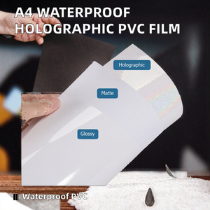 Yalan LBM01 A4 Holographic Cold Lamination Film Self Adhesive PVC Transfer <b>Paper</b> Waterproof Matte Photo <b>Vinyl</b> Sticker Sheets/ - Product Image 2