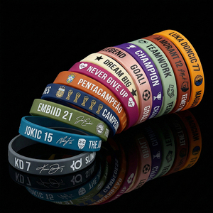 Regali Personalizzati, Braccialetti in Silicone Goffrato per Sport, Gioielli Personalizzati, Bracciale da Uomo - Product Image 6