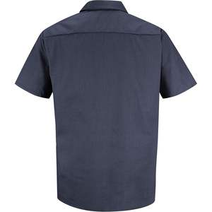 Custom Performance Tech 7 Button Workwear Camisa Roja para Hombre - Product Image 2