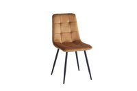Chaise de salle à manger en velours moderne de haute qualité avec pieds en métal, mobilier de salle à manger écologique, chaise de salle à manger en velours gris crème