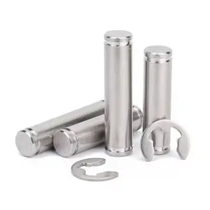 Factory SUS303 Stainless Steel Clevis Pins Without Head Grooved Pin Shaft Double Head