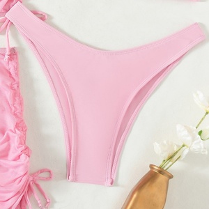 Traje de Baño de 4 Piezas Color Rosa para Mujer, Talla Grande, Personalizado, Fabricante OEM - Product Image 4