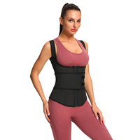 HEXIN Ceinture amincissante avec logo personnalisé pour la perte de poids, gilet façonnant le tissu respirant en latex et élasthanne grande taille