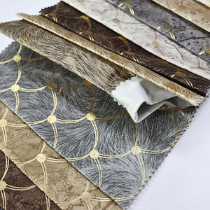Tissu d'ameublement en velours hollandais à feuilles florales et dorure à chaud, peluche douce de qualité supérieure pour housse de canapé de salon - Product Image 4