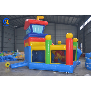 Patte commerciale chien patrouilles maison gonflable fête château rebondissant extérieur gonflable bambin videur bascule toboggan avec <span class=keywords><strong>piscine</strong></span> à balles - Product Image 5