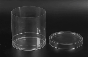 Venta al por mayor cilindro de PVC mascota protección del medio ambiente alta permeabilidad cilindro de plástico juguete embalaje caja redonda de plástico - Product Image 4