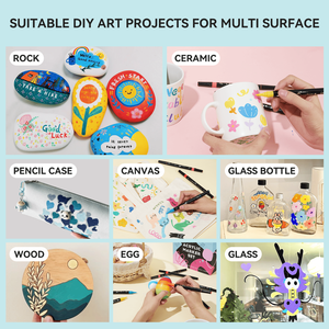 <span class=keywords><strong>Arrtx</strong></span> AACM-03-64C Marqueur acrylique de haute qualité 64 couleurs Marqueurs de peinture lavables à base d'eau à double pointe - Product Image 6