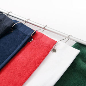 Serviettes de golf personnalisées à faible MOQ, serviettes vierges à broder, serviettes de golf en coton avec clip - Product Image 1