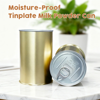 Qualité alimentaire 99 mm 401 #   Boîte en fer blanc vide pour lait en poudre, conteneur métallique soudé anti-humidité, couvercle à ouverture facile de type O, Siomoda
