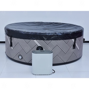 Bain à remous <span class=keywords><strong>gonflable</strong></span> rond personnalisé en gros, <span class=keywords><strong>spa</strong></span> portable avec chauffage à température constante pour extérieur et jardin, pour 2 à 6 personnes - Product Image 5