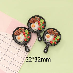 Comida de Juguete de Simulación, Hot Pot, Pan, Langosta, <span class=keywords><strong>Pizza</strong></span>, Pegamento de Crema DIY, Llavero, Pinza para el Cabello, Adornos de Resina - Product Image 6