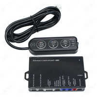 A1 OBD Meter Racing Performance 60mm Triple Gauge Kit RPM Tachometer Pengukur Suhu Air Pengukur Tegangan dengan Pengontrol OBD