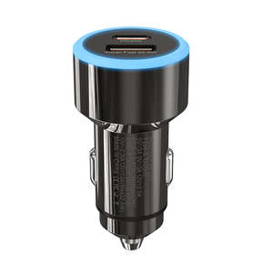 Chargeur de voiture portable à charge rapide, double port USB-A+USB-C, adaptateur universel pour voiture, chargeur rapide USB-C - Product Image 2