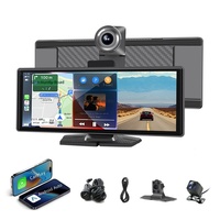 Écran de navigation capacitif transfrontalier 10,26 pouces pour voiture avec CarPlay, interconnexion, double enregistreur avant-arrière, écran intelligent sans fil
