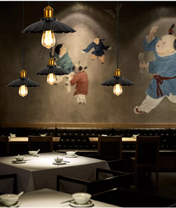 Có thể điều chỉnh treo dòng màu đen ánh sáng trong nhà cổ điển ánh sáng nhà bếp Mặt dây Đèn Kim Loại đèn chùm hình bầu dục trung dẫn - Product Image 5