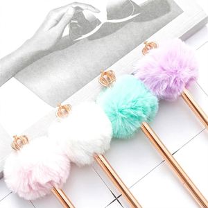 Bolígrafo Crown Pom - Bonito Regalo de Oficina, Divertido Bolígrafo de Metal con Peluche, Herramienta de Escritura Promocional - Product Image 2
