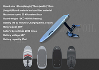 Planche de surf électrique PRIMIS AKJ-422 en fibre de carbone hydroptère avec propulsion sous-marine pour une utilisation professionnelle en mer