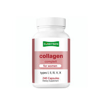 Capsules de complexe multi-collagène avec acide hyaluronique, biotine, vitamines, supplément de protéines hydrolysées pour femmes
