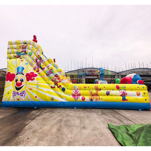 Tobogán inflable gigante para fiestas al aire libre, castillo inflable comercial con diseño de payaso feliz, combo de juegos infantiles con tobogán. - Product Image 4