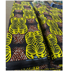 Tela Africana con Estampado de Cera Personalizada, 100% Algodón, Tela Jacquard de Alta Calidad para Prendas Nigerianas - Product Image 2