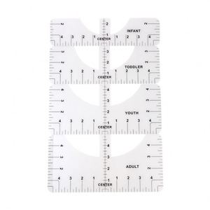 Nuevo: Herramienta de Alineación de Cuellos Redondos y en V para Camisetas, Regla de PVC para Ropa - Product Image 4