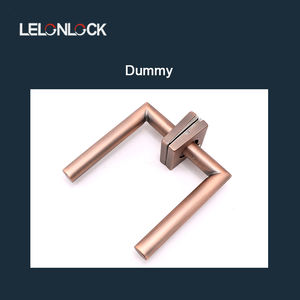 Maniglia per porta interna maniglia per porta con finitura personalizzata antica nera con copertura di base quadrata per porta fittizia per la privacy del passaggio - Product Image 3