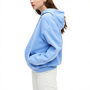 Nueva Sudadera con Capucha Holgada de Algodón 100% para Mujer, Estilo Urbano, con Cordón Ajustable y Forro Polar Grueso para Otoño e Invierno - Product Image 4