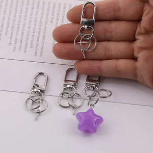 Double Circle Sheep Eye Keychain Metal Hook DIY Jewelry Accessories For Bag Pendant Ornament Material Parts - Product Image 3