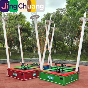 Açık hava büyük alışveriş merkezi ışıklı çocuk trambolini <span class=keywords><strong>bungee</strong></span> trambolini gece pazarı tezgahı tapınak fuarı para kazandıran - Product Image 2