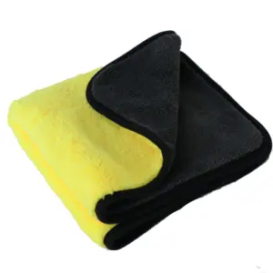 Wholesale 700gsm 16 X 16 / 24 Inches Dual Layer Microfiber Cleaning Detailing Drying Cloth Microfibre Towel For Car Wash