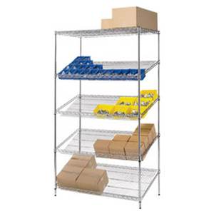 자재 전시 및 정리용 선반이 있는 산업용 헤비 듀티 메탈 조절식 진열대 - Product Image 3