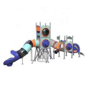 Luxury Rock Climbing Wall Amusement and Climber Combined <b>Slide</b> Outdoor Play Equipment - Product Image 1