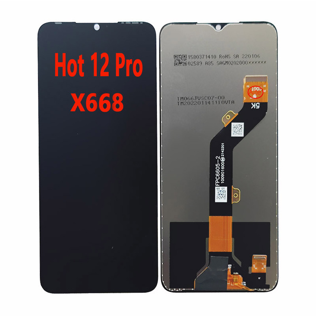 For Infinix Hot 12 Pro Screen Original Infinix X668 LCD for Infinix Hot 12 Pro X668 Lcd Screen