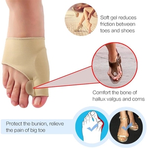 Ortesis Pies Hueso Pulgar Ajustador Corrección Pedicura Calcetín Alisador Separador de dedos Hallux Valgus Juanete Corrector - Product Image 4