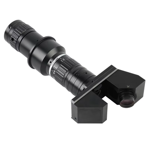 2D 3D 0.6-5.0X 工業用立体 10-180X C マウントズームレンズ、208 個の LED リングライト付き、VGAVideo 顕微鏡カメラ用 - Product Image 6