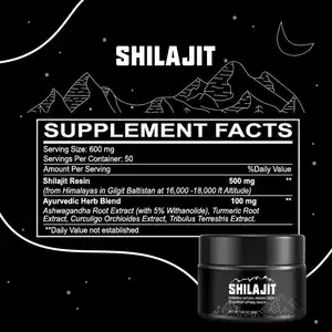 All'ingrosso 100% alla rinfusa pura immunità di potenziamento naturale migliorando la funzione cognitiva organica resina Naturel Shilajit