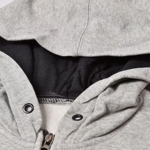 Sweat-shirt à capuche zippé en coton lourd de qualité supérieure pour homme, 500 g/m², confortable, respirant, essentiel pour l'hiver, cordon régulier - Product Image 3