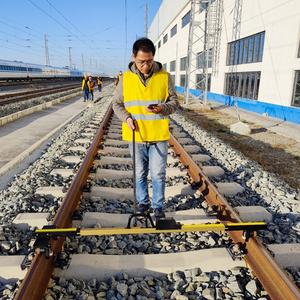 เครื่องวัดระยะทางรางรถไฟแบบดิจิทัลสำหรับการวัดรางรถไฟ ไม้บรรทัดวัดระยะทางรางรถไฟแบบดิจิทัล - Product Image 1