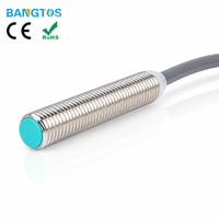 Capteur de proximité inductif M8 à tête plate, interrupteur de proximité cylindrique, distance de détection de 1 mm, détection de métaux pour l'automatisation