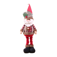 Poupée de Noël Flocon de Neige Vintage Père Noël Nouvelles Décorations pour la Maison avec Chapeaux de Noël Festifs