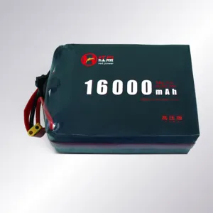 53.2V 16000mAh 16Ah14S हाई रेट 25C बैटरी ली-पो ड्रोन के लिए HD UAV पावर का निर्माण करती है UAV बैटरी फिक्स्ड-विंड Vtol मल्टीरोटर